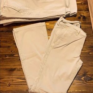 Set of 4 American Eagle kick boot khaki pants